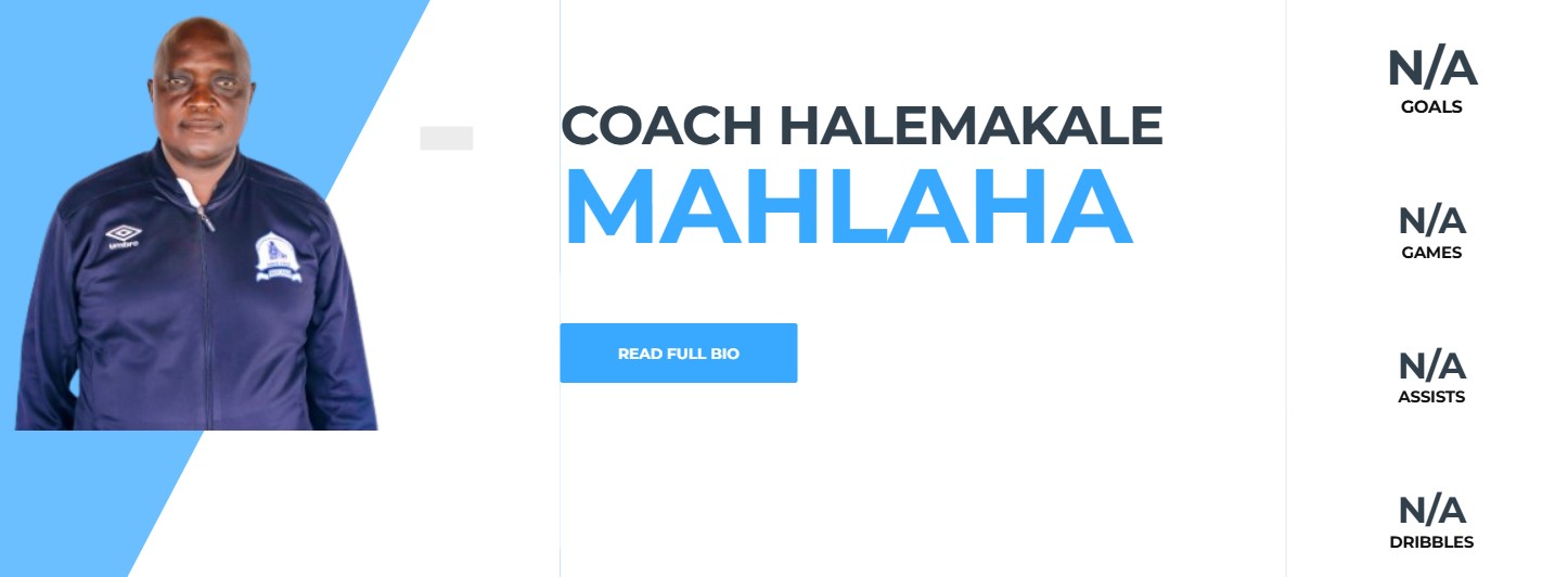 Coach Halemakale Mahlaha
